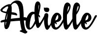 preview image of the Adielle font
