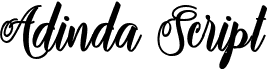 preview image of the Adinda Script font