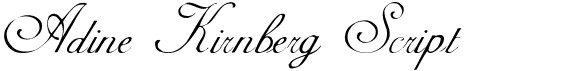 preview image of the AdineKirnberg Script font