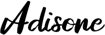 preview image of the Adisone font