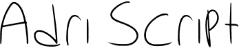 preview image of the Adri Script font