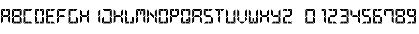 preview image of the Advanced Pixel LCD-7 font
