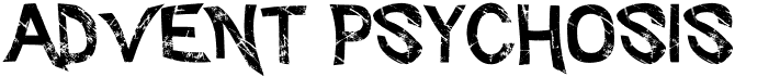 preview image of the Advent Psychosis font