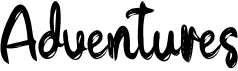 preview image of the Adventures font