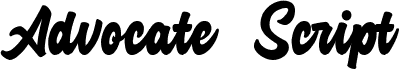preview image of the Advocate Script font