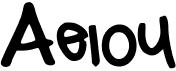 preview image of the Aeiou font