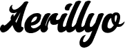 preview image of the Aerillyo font