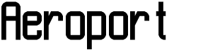 preview image of the Aeroport font