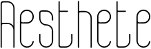 preview image of the Aesthete font