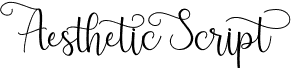 preview image of the Aesthetic Script font