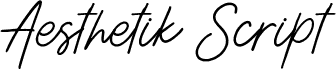 preview image of the Aesthetik Script font