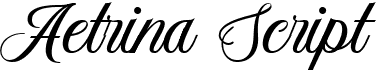 preview image of the Aetrina Script font