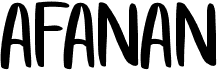 preview image of the Afanan font