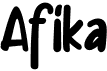 preview image of the Afika font