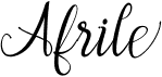 preview image of the Afrile Script font