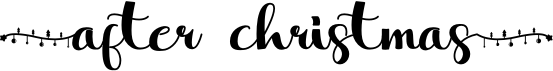 preview image of the After Christmas font
