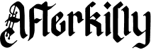 preview image of the Afterkilly font