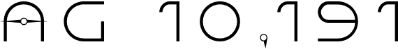 preview image of the AG 10,191 font
