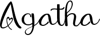 preview image of the Agatha font