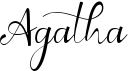 preview image of the Agatha font