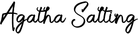 preview image of the Agatha Salting font