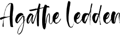 preview image of the Agathe Ledden font