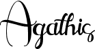 preview image of the Agathis font