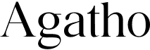 preview image of the Agatho font