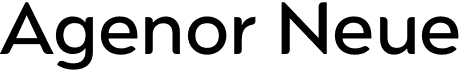 preview image of the Agenor Neue font