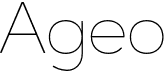 preview image of the Ageo font