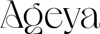 preview image of the Ageya font