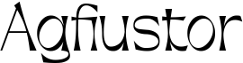 preview image of the Agfiustor font