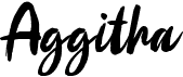 preview image of the Aggitha font