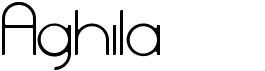 preview image of the Aghila font