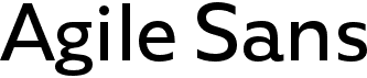 preview image of the Agile Sans font