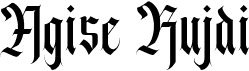 preview image of the Agise Rujdi font