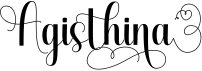 preview image of the Agisthina font