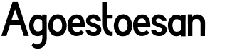 preview image of the Agoestoesan font