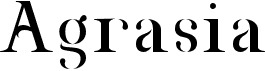 preview image of the Agrasia font