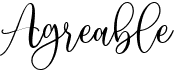 preview image of the Agreable font