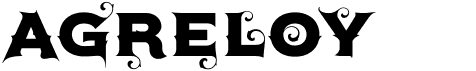 preview image of the Agreloy font