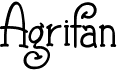 preview image of the Agrifan font