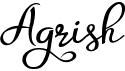 preview image of the Agrish font