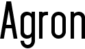 preview image of the Agron font