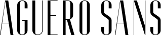 preview image of the Aguero Sans font