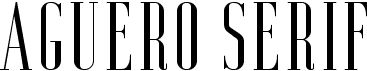 preview image of the Aguero Serif font