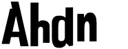 preview image of the AHDN font