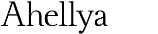 preview image of the Ahellya font