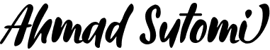 preview image of the Ahmad Sutomi font