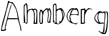 preview image of the Ahnberg font